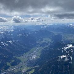 Flugwegposition um 13:43:58: Aufgenommen in der Nähe von Rottenmann, Österreich in 2998 Meter